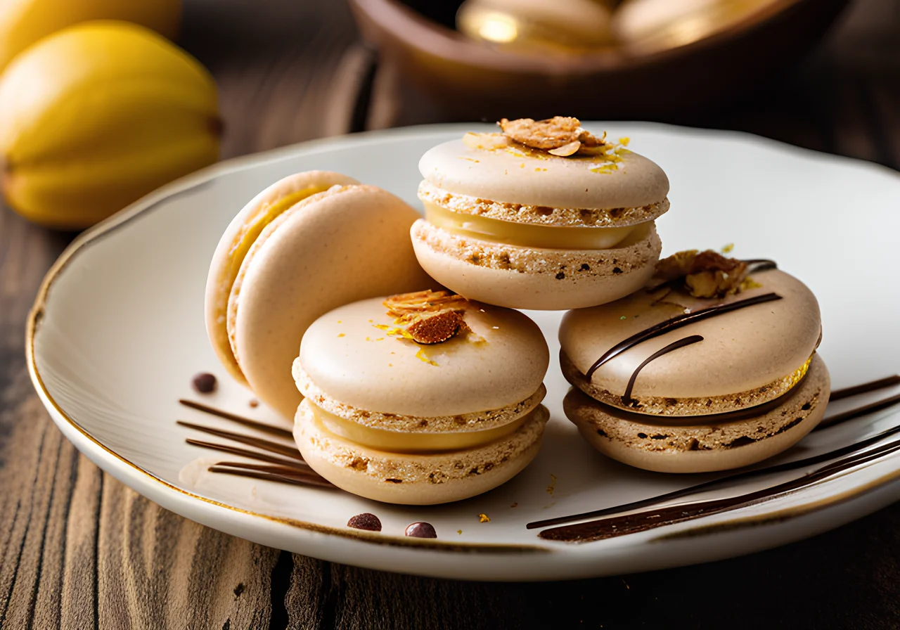 Coconut-Marzipan Macarons
