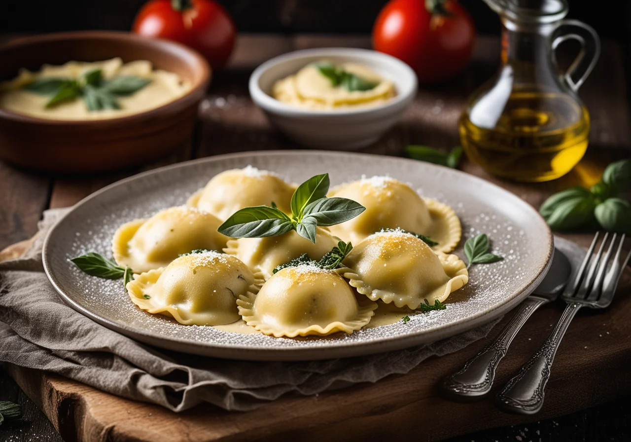 Mushroom-Filled Ravioli