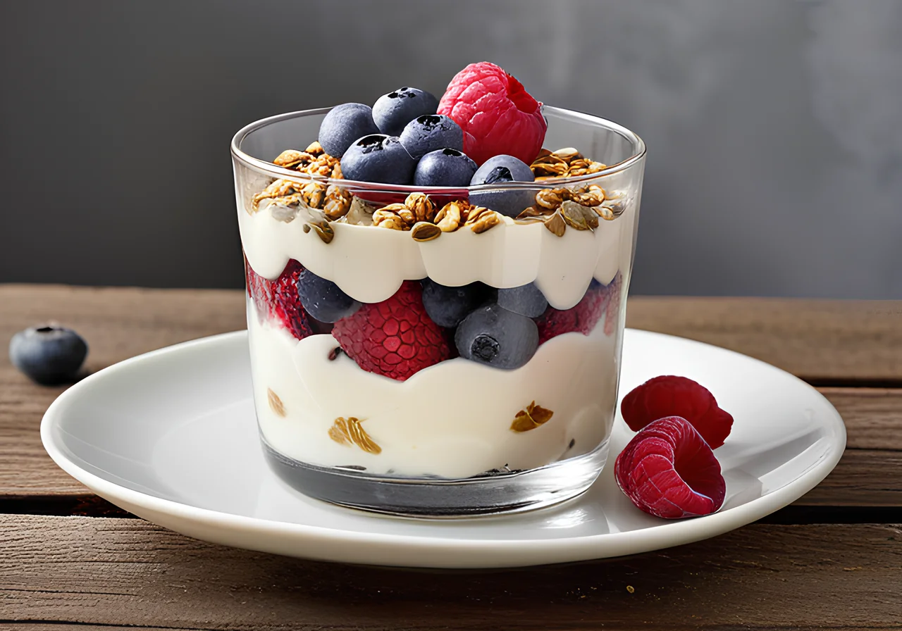 Vanilla Yogurt with Berries