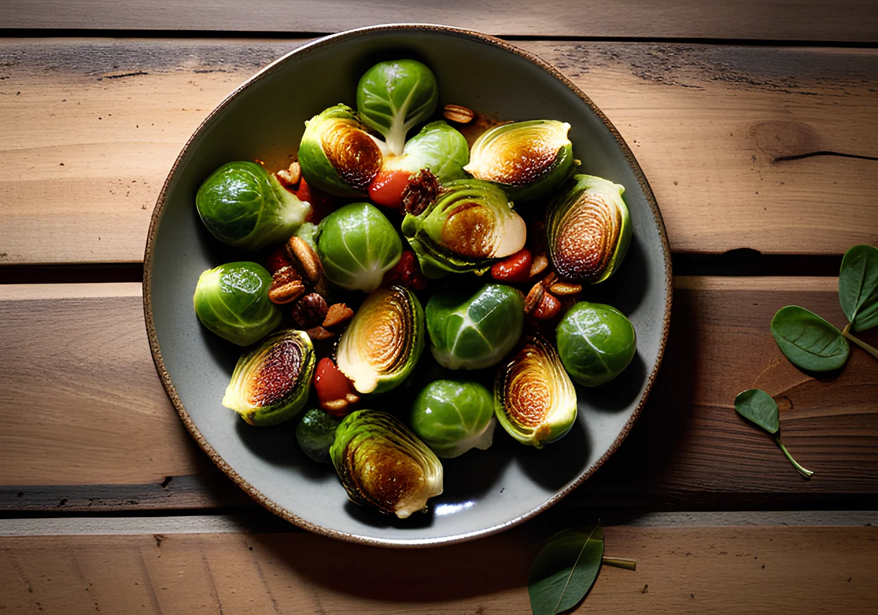 Roasted Brussels Sprouts with Almonds