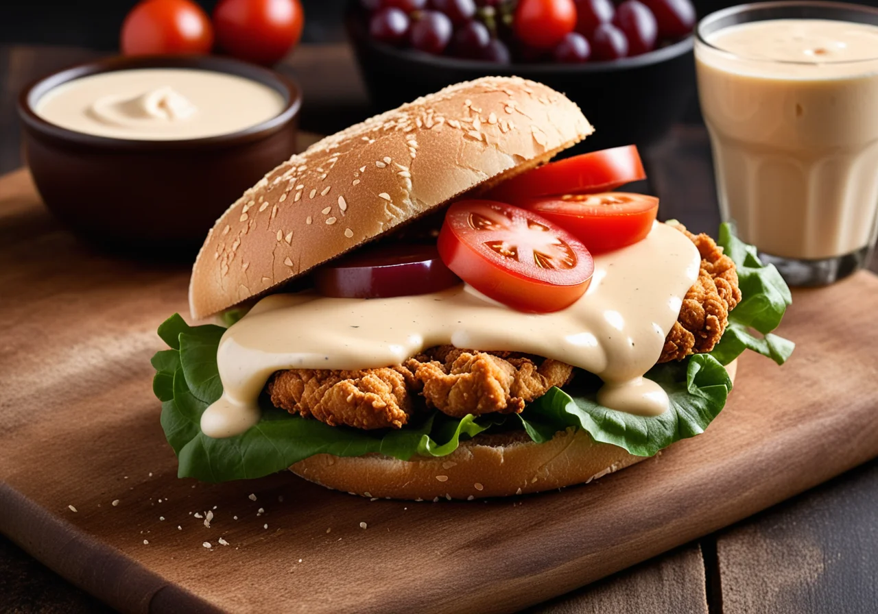 Doppeldecker mit Hähnchen