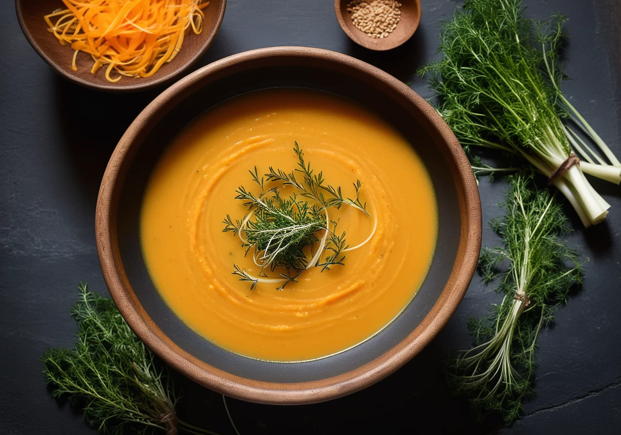 Lentil-Carrot Soup with Fennel