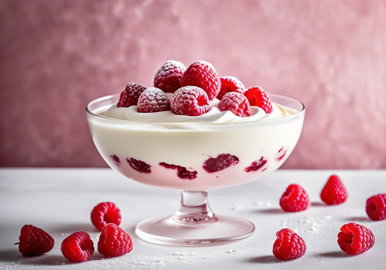 Raspberry Quark Cream