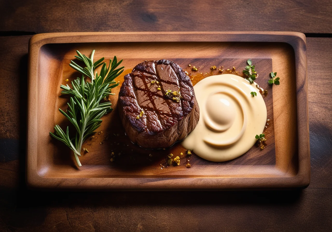 Filet Mignon with Whisky Cream Sauce