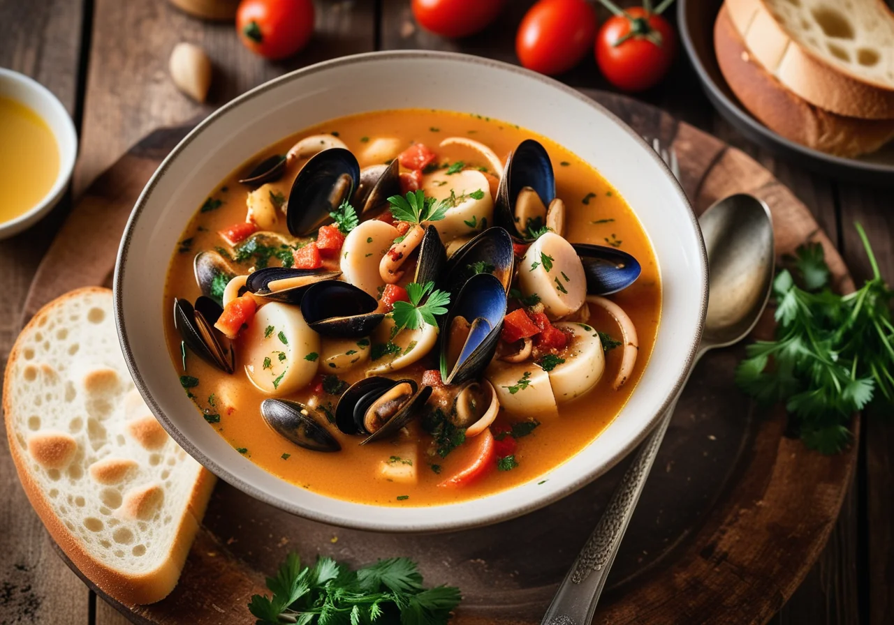 Toscanian Fish and Seafood Stew