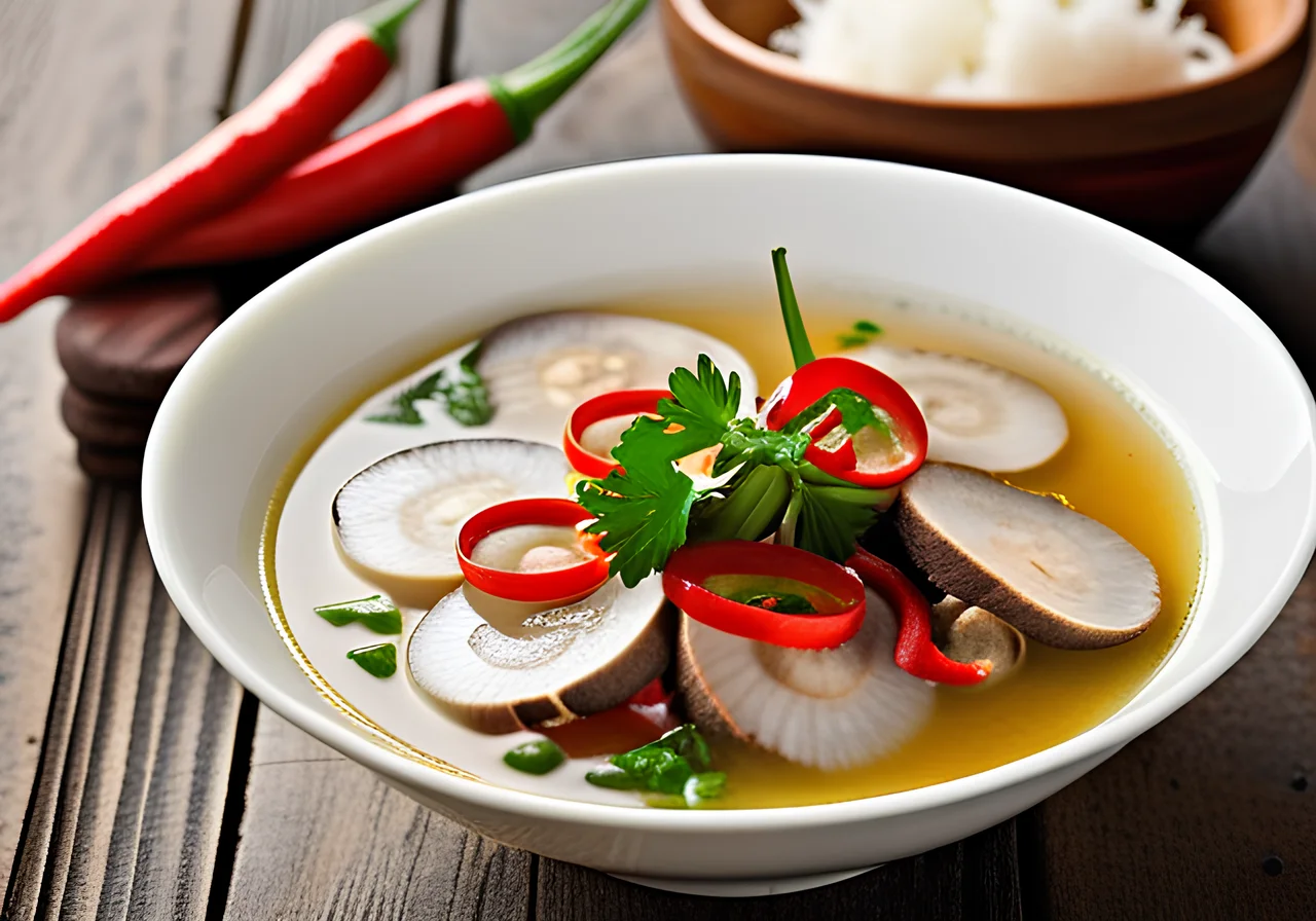 Thai Coconut Porcini Mushroom Soup