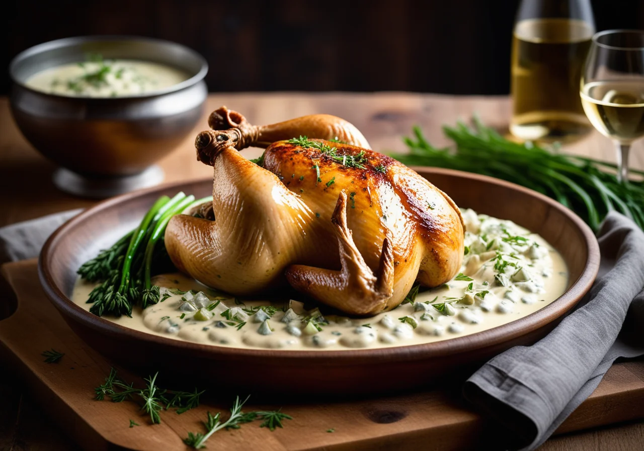 Chicken in Tarragon Cream Sauce