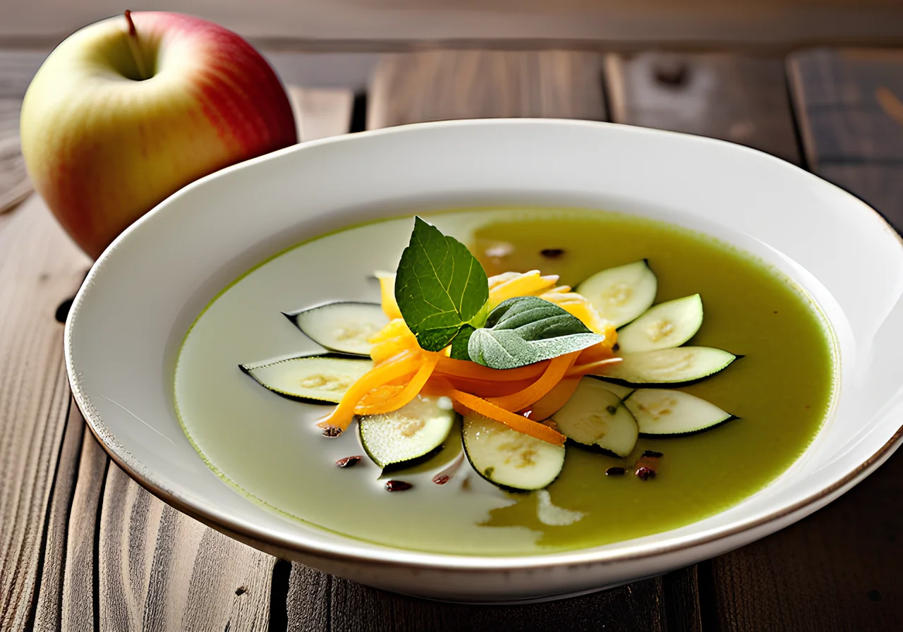 Cold Vegetable Apple Soup