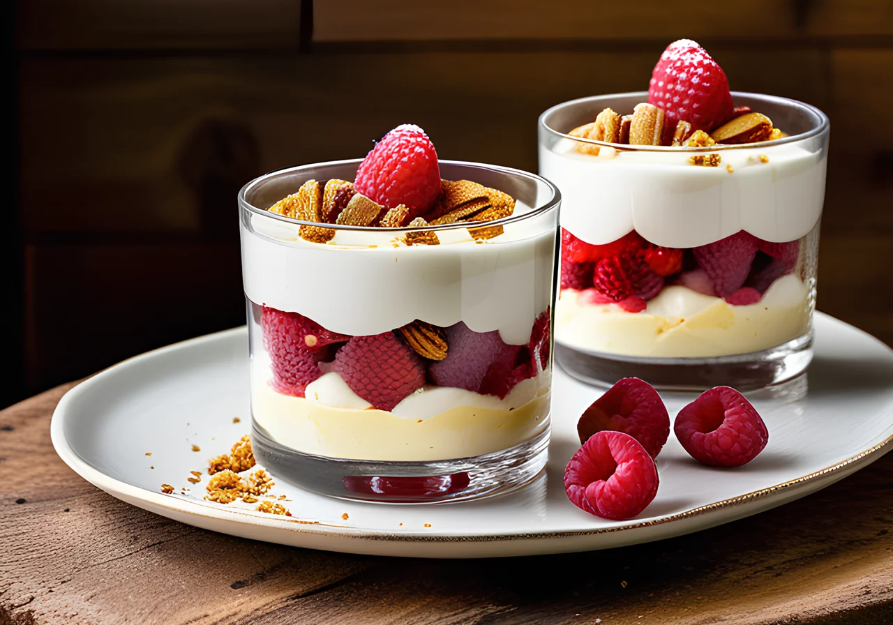 Raspberry Banana Trifle with Speculoos
