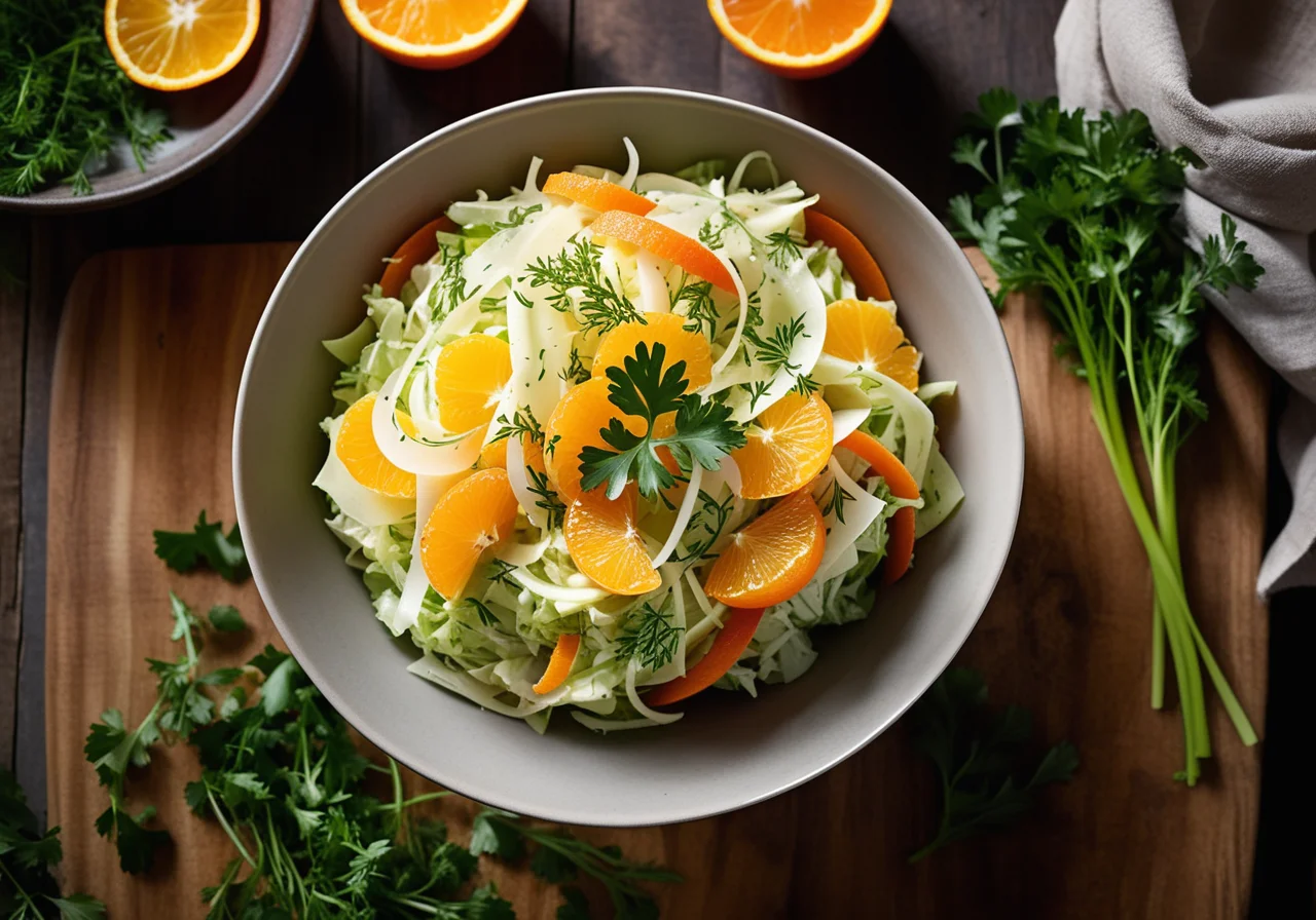 Cabbage Salad with Sprouts