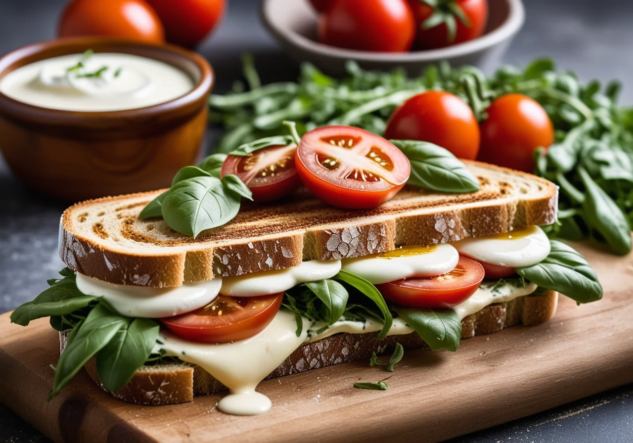 Tomato Mozzarella Sandwich