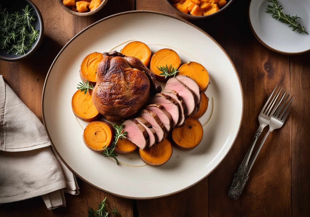 Braised Duck Thighs with Gratins