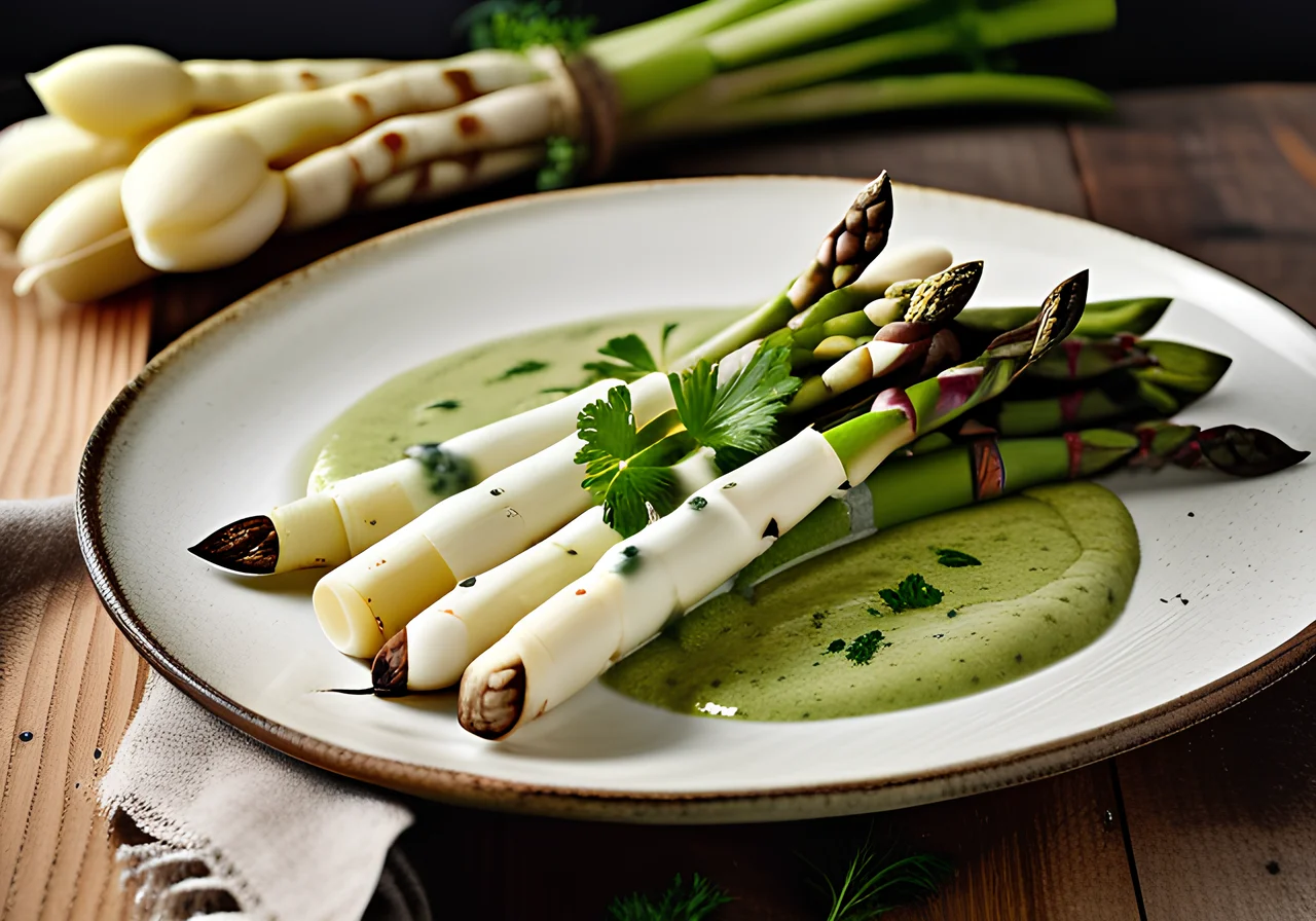 White Asparagus with Green Sauce
