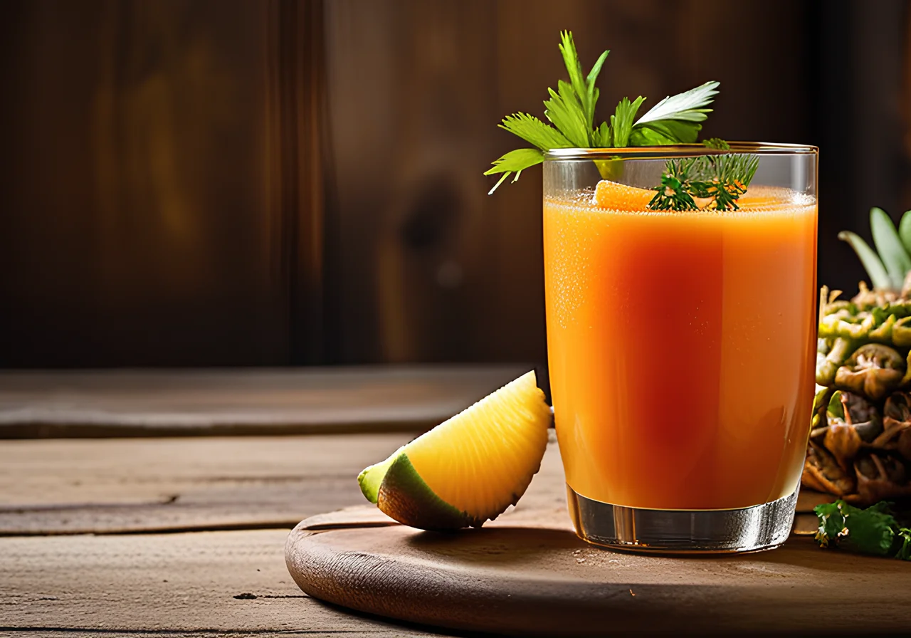 Spicy Pineapple-Carrot Drink