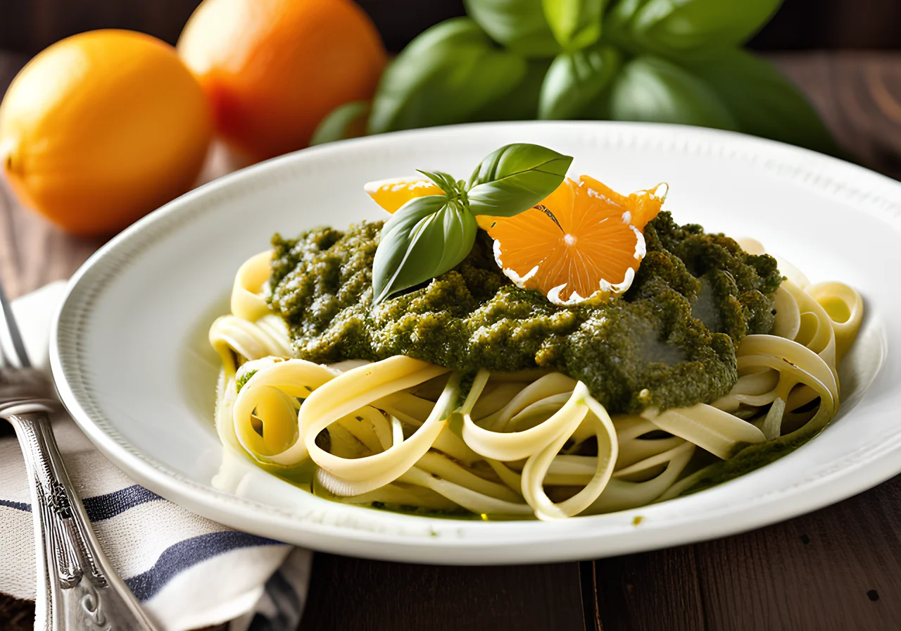 Green Pesto with Orange