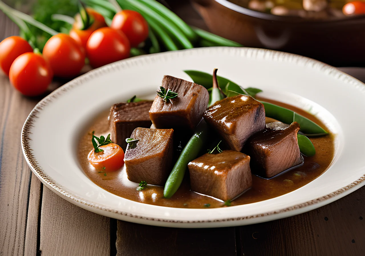 Reindeer Goulash with Mushrooms