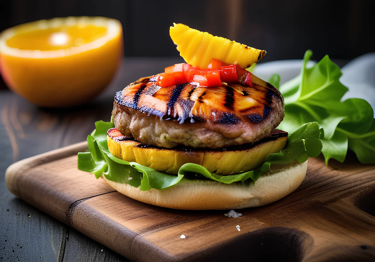 Grilled Pineapple Burger