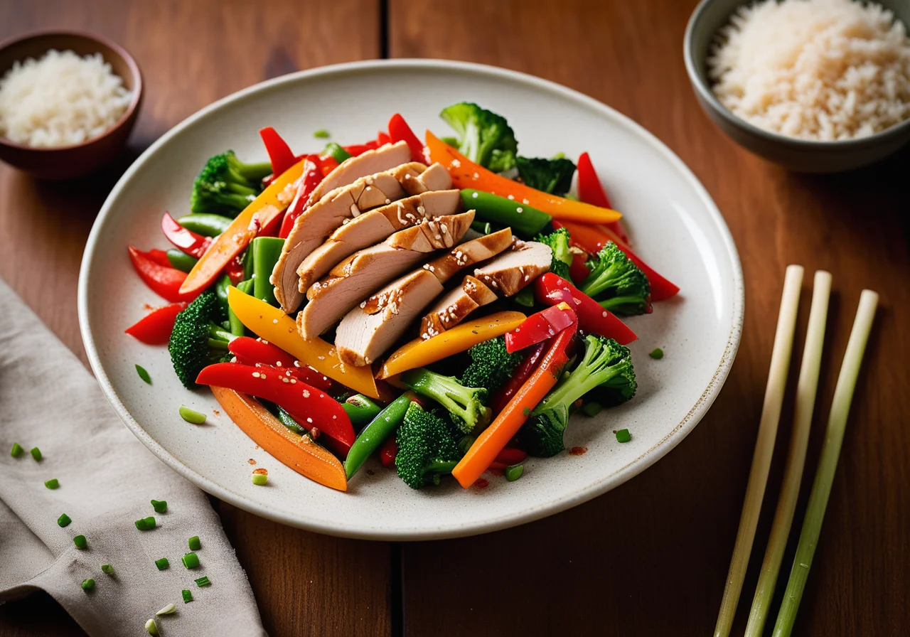 Stir‑fry Vegetables with Chicken