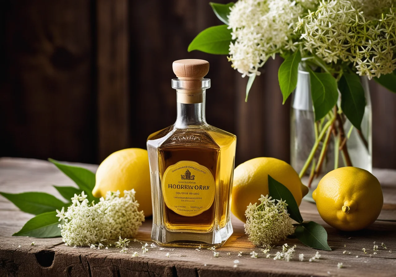 Homemade Elderflower Liqueur
