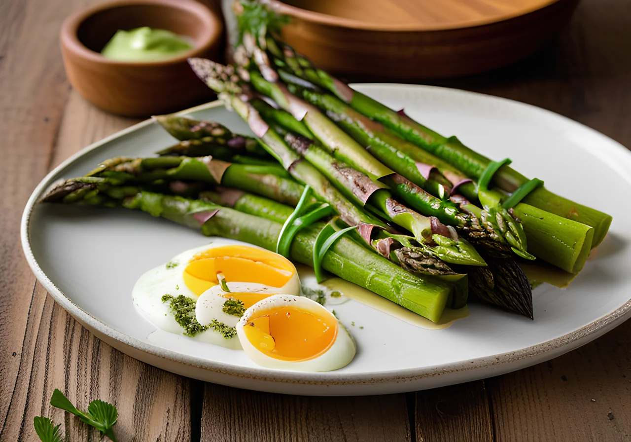 Green Asparagus in the Oven