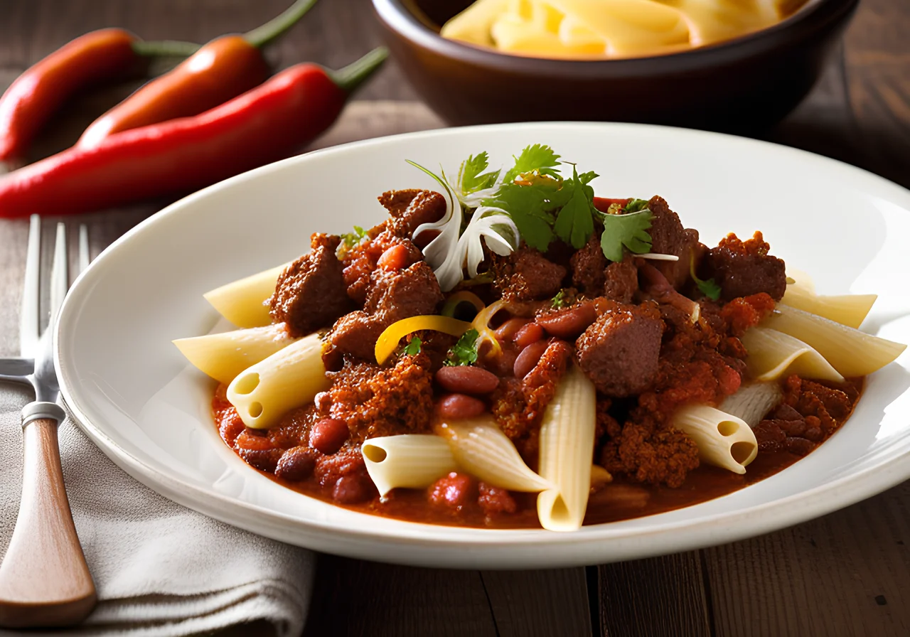 Chili con Carne with Pasta