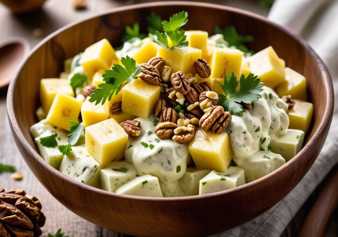Celeriac Salad with Pineapple