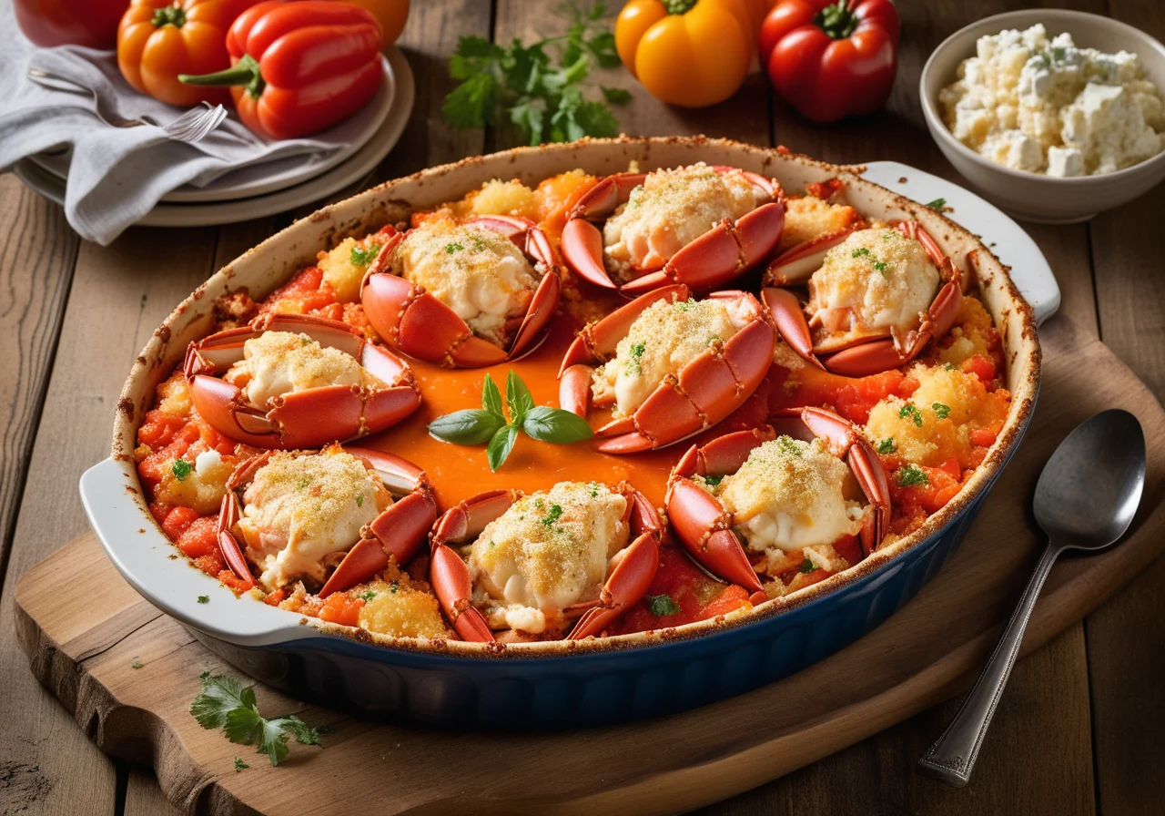 Gratinated Lobster Crabs