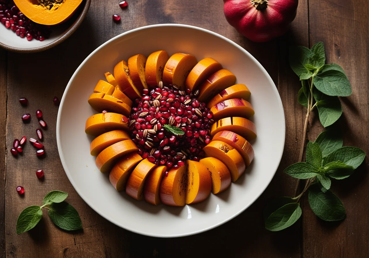 Pumpkin with Pomegranate