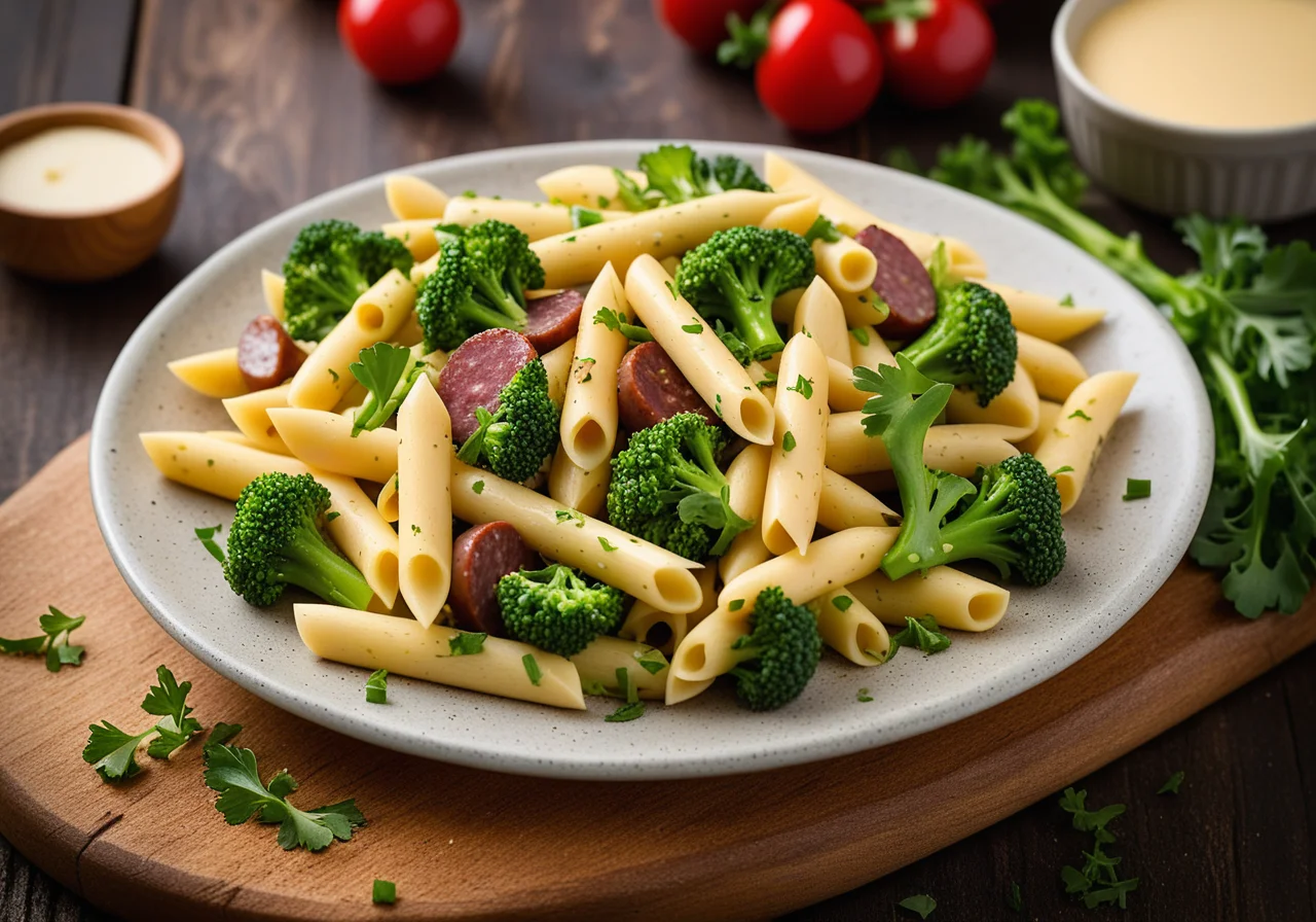 Penne with Broccoli and Sausage