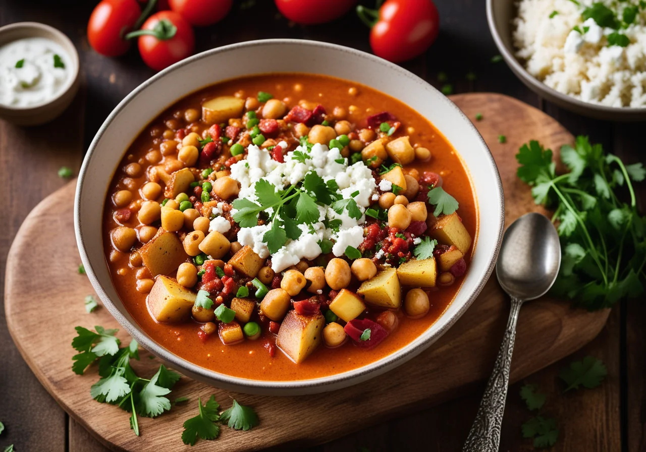 Chickpea Stew in Indian Style