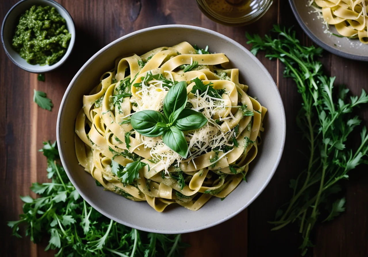 Pasta with Artichoke Pesto