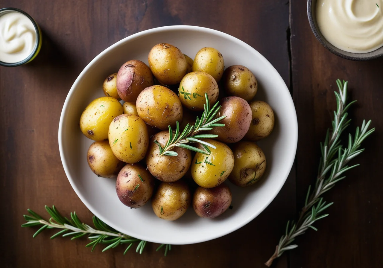 Potatoes with Aioli Dip