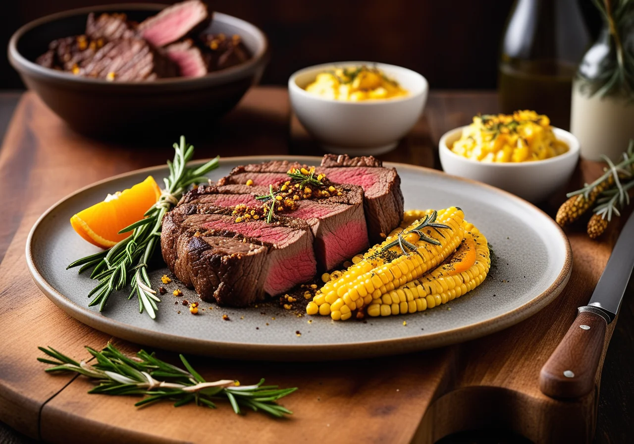 Spiced Crusted Steak