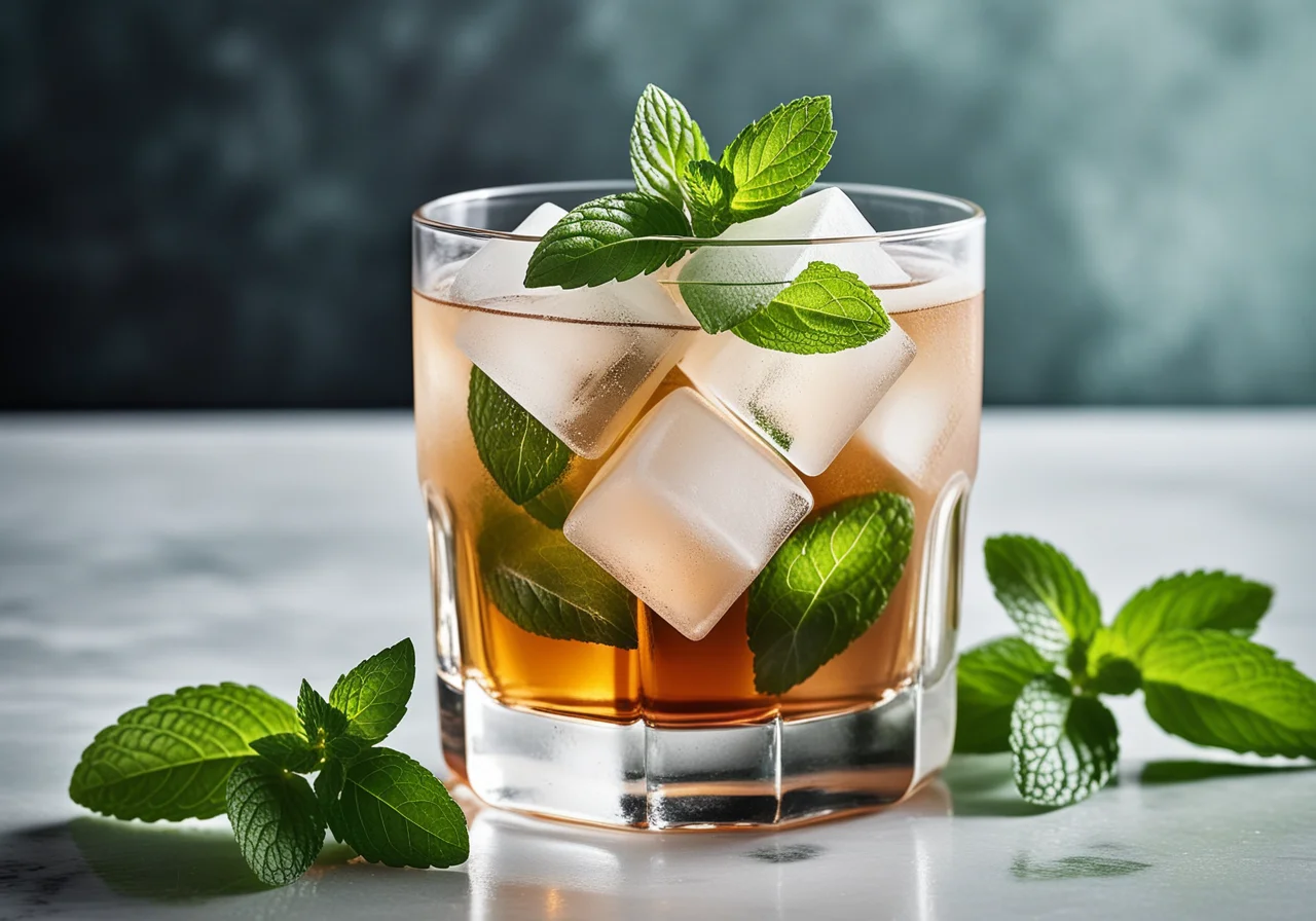 Iced Vodka Mint Tea