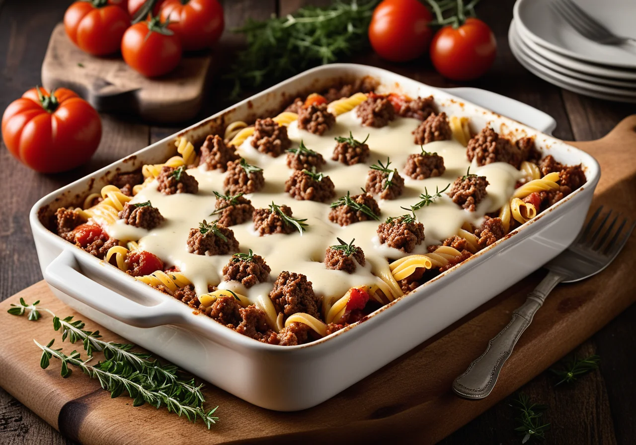 Pasta Meat Bake