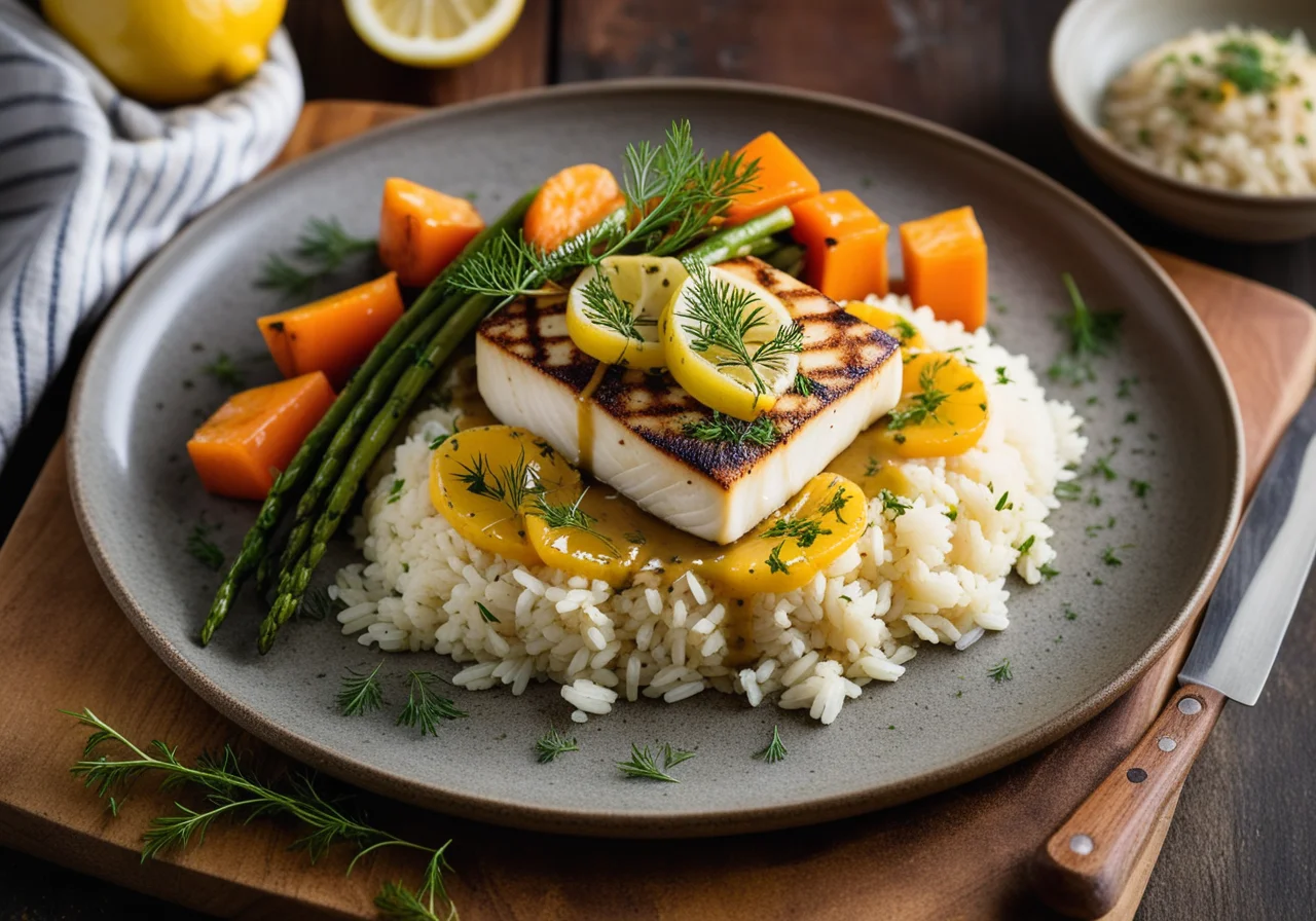 Halibut with Capers Sauce