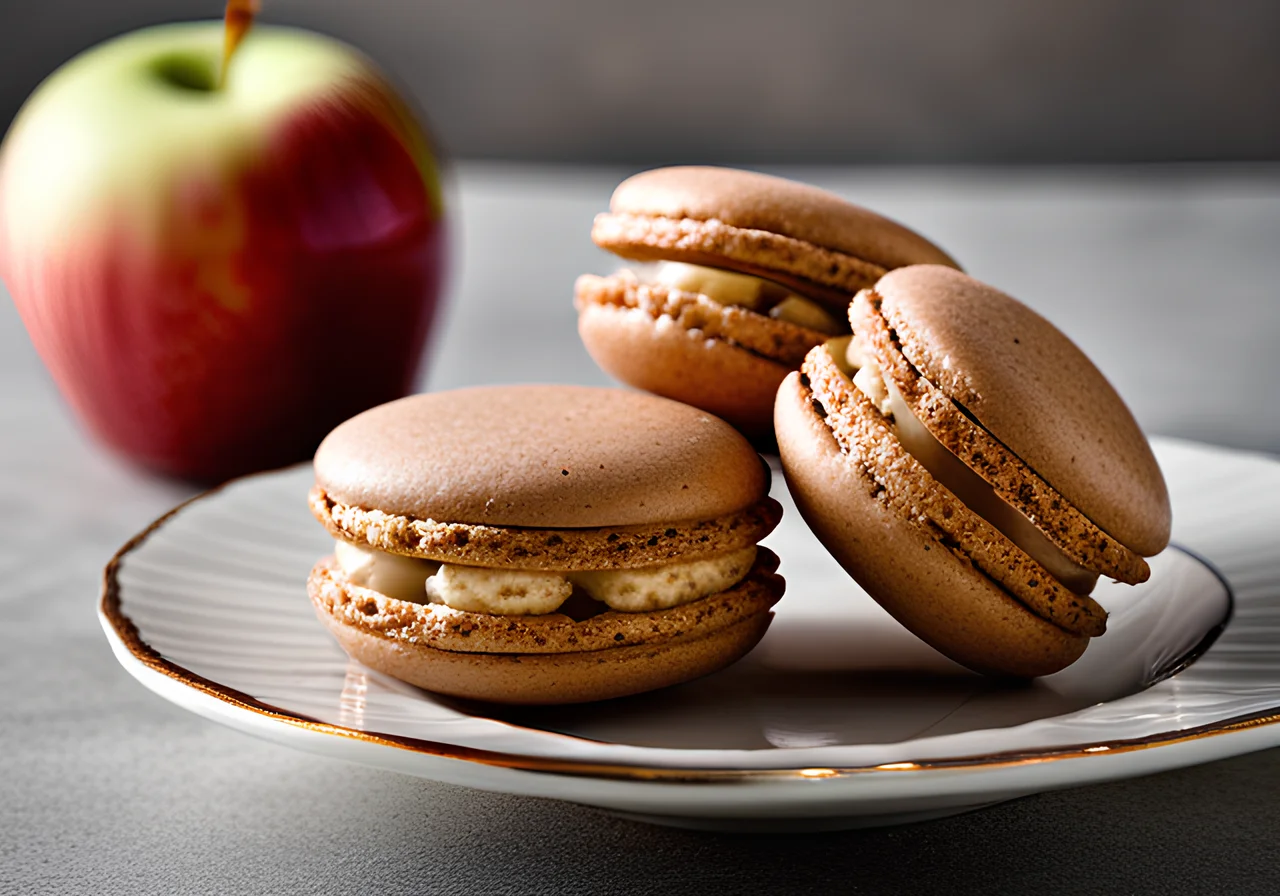 Spiced Macarons with Apple Filling