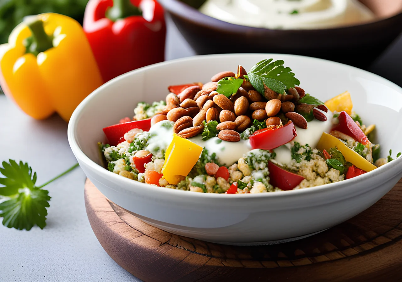 Millet Tabbouleh with Yogurt Cream