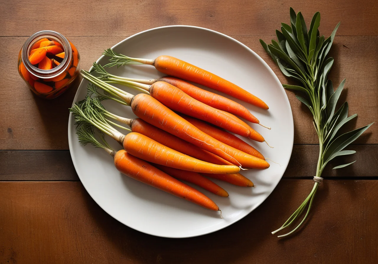 Pickled Carrots in Vinegar