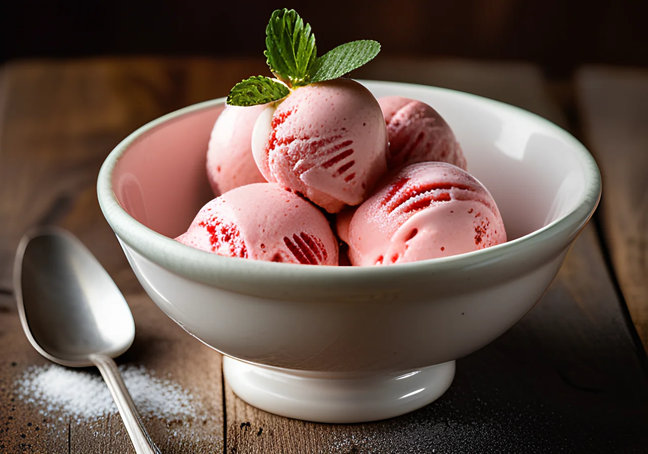 Strawberry Ice Cream Without Cream