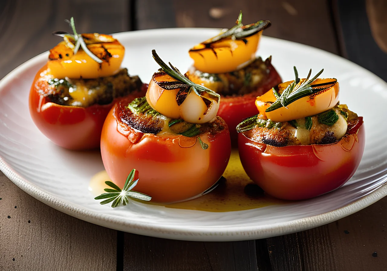Grilled Stuffed Tomatoes