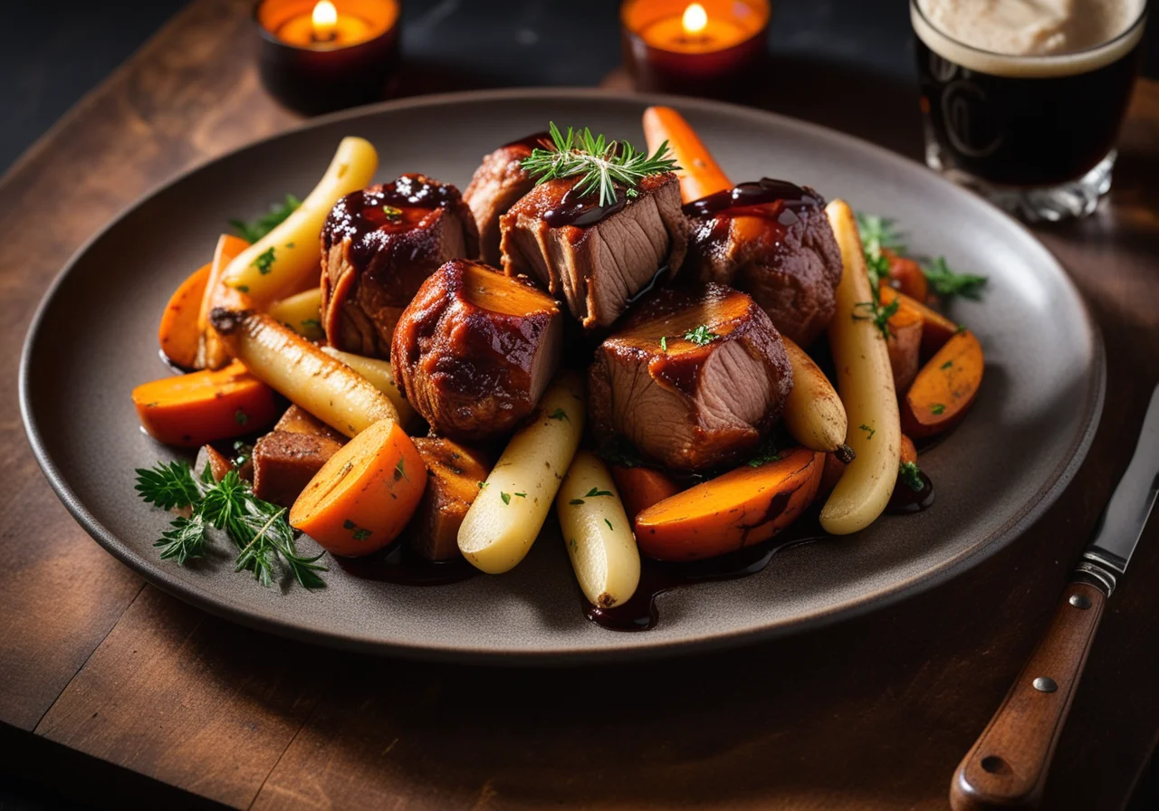 Pork Knuckles with Vegetables