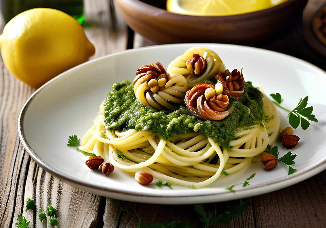 Pasta with Parsley Pesto
