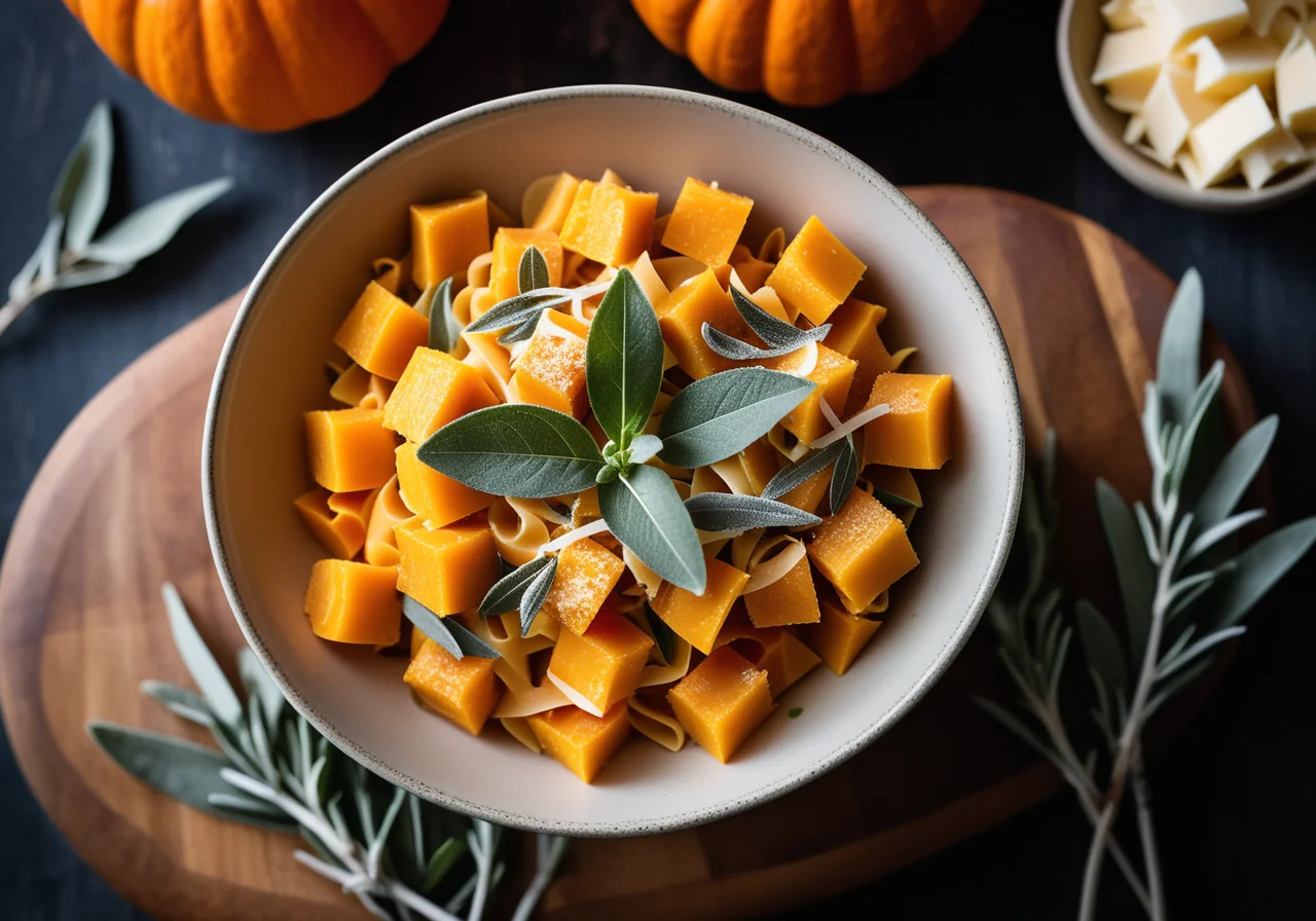 Pasta with Pumpkin and Sage