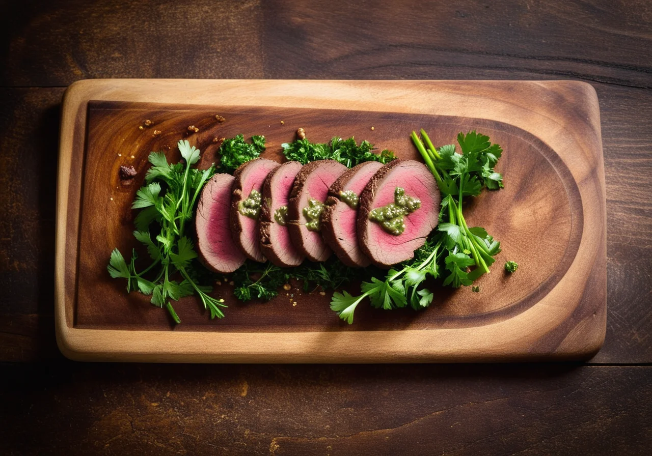 Venison Paillard with Porcini Mushrooms