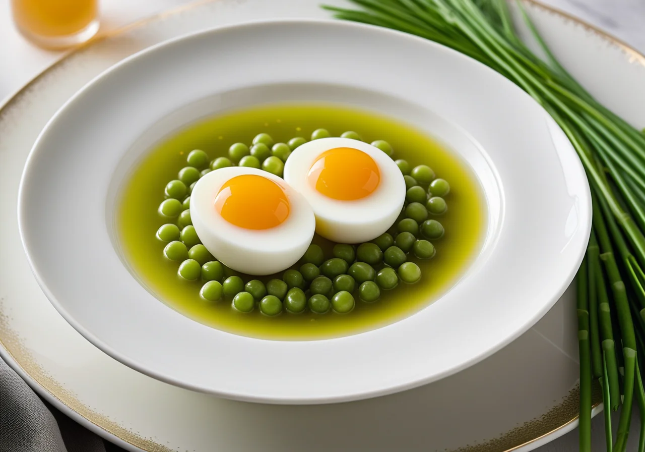 Egg Pea Aspic
