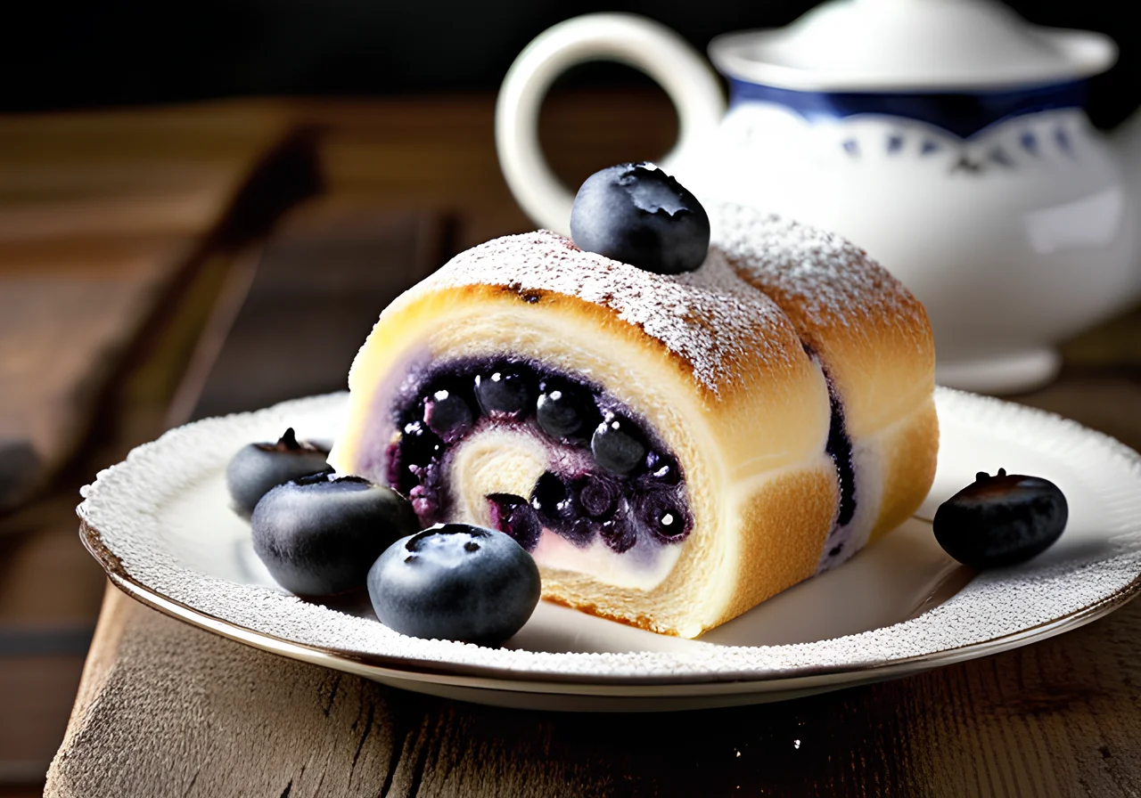 Blueberry Cream Roll