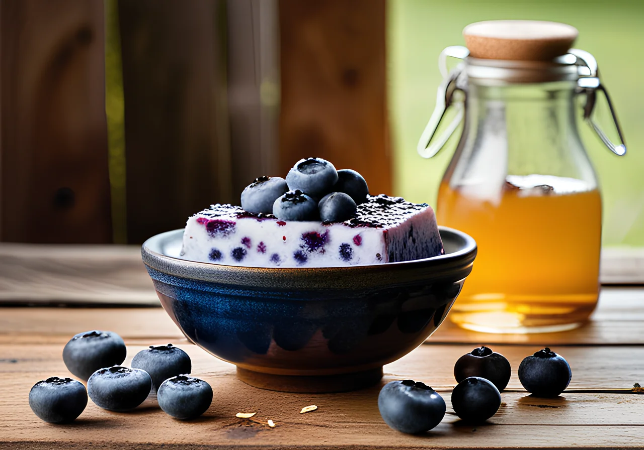 Blueberry Coconut Ice