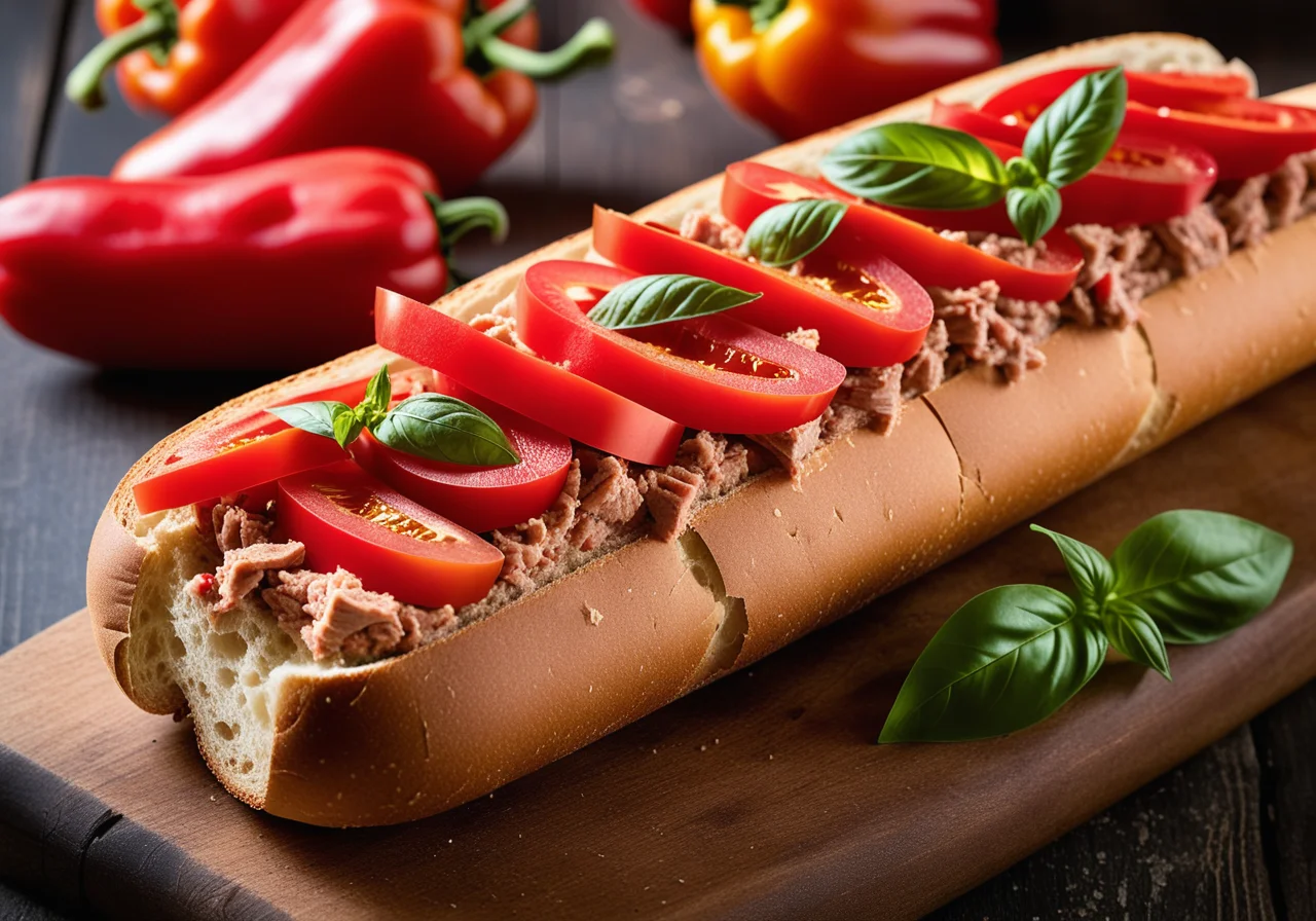 Tomato Tuna Baguette