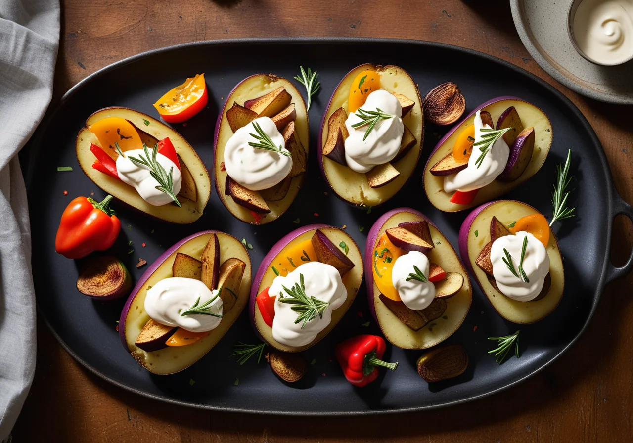 Baked Potatoes on Salt